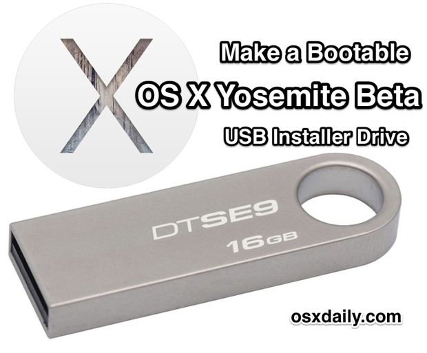 build a usb boot key for osx